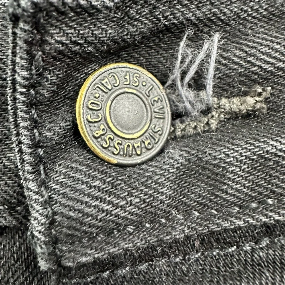 LEVI'S Men's 501 Original Fit Button Fly Jeans‎ Black Size 40x32 Cotton Straight
